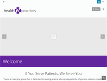 Tablet Screenshot of healthepracticesolutions.com